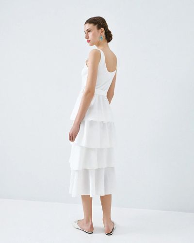 Дамска Миди Рокля с Волани - Елегантна, Лека за Всеки Ден ACCESS FASHION (SKU) 3343