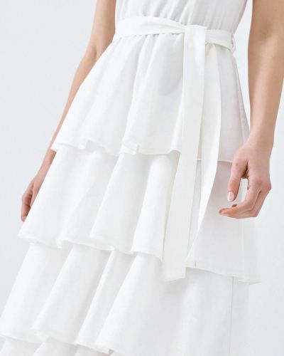 Дамска Миди Рокля с Волани - Елегантна, Лека за Всеки Ден ACCESS FASHION (SKU) 3343