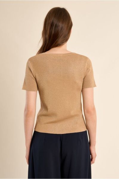 Дамска блуза с къс ръкав от фино вискозно плетиво MOLLY BRACKEN (SKU) LA1967EP