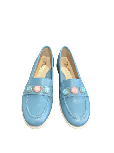 Дамски ежедневни обувки от естествена кожа в морско синьо за стил и комфорт.RELAX ANATOMIC (SKU)1724