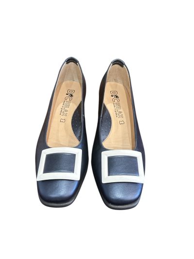 Дамски елегантни обувки от  естествена кожа, тъмносини RELAX ANATOMIC (SKU)5705,,