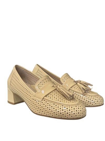 Дамски елегантни бежови обувки на ток - стил, комфорт и класа веднага!RELAX ANATOMIC (SKU)40048