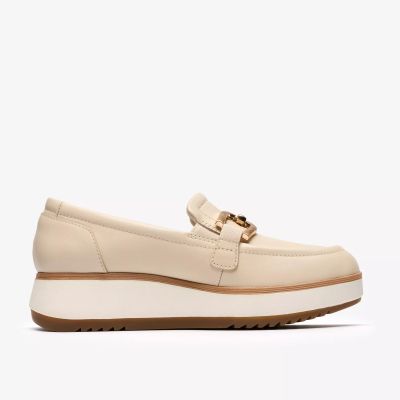 Дамски Елегантни Лоуфъри в Кремав Цвят – Комфортни и Модерни CLARKS (SKU)26186928