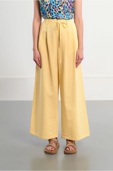 Women's cotton trousers with high elastic waist MOLLY BRACKEN (SKU) ML72EP