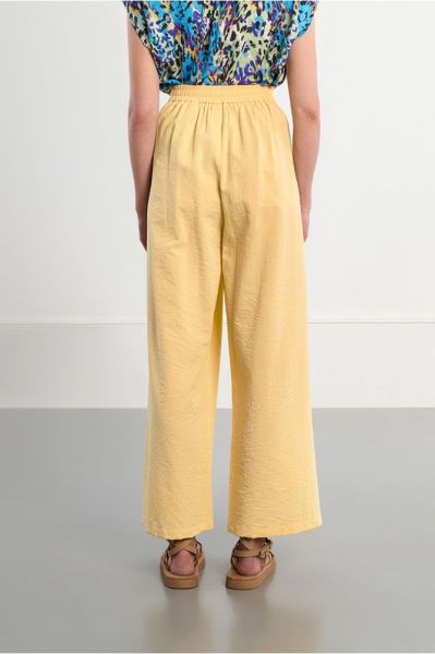 Women's cotton trousers with high elastic waist MOLLY BRACKEN (SKU) ML72EP