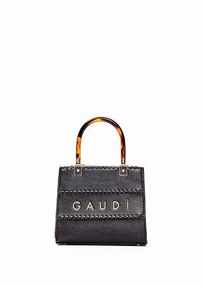Stylish women's handbag in black with mini design - elegant style GAUDI (SKU) 12751