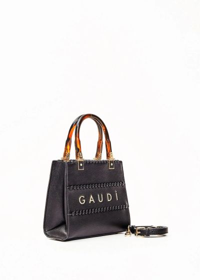 Stylish women's handbag in black with mini design - elegant style GAUDI (SKU) 12751