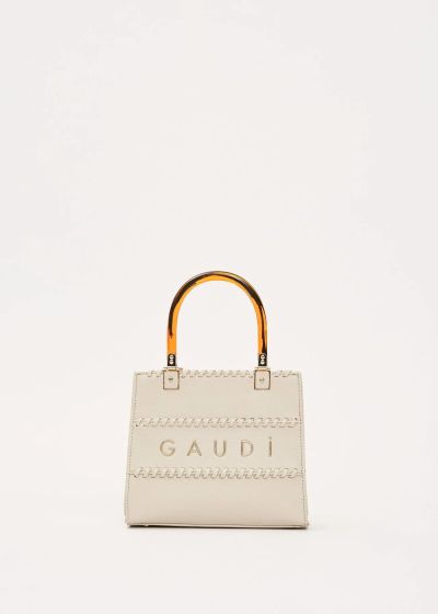 Women's stylish bag in cream color - minimalist elegance GAUDI (SKU) 12751