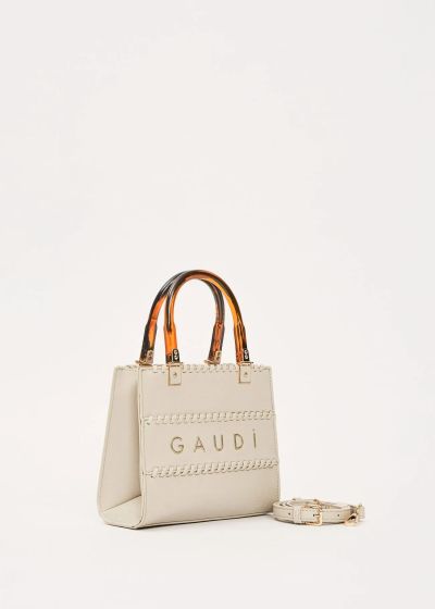 Women's stylish bag in cream color - minimalist elegance GAUDI (SKU) 12751