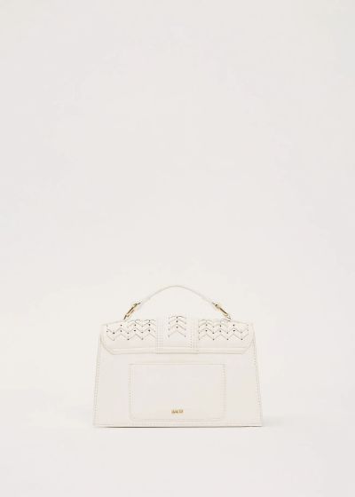 Ladies' handbag with top handle and magnetic button - elegant style GAUDI (SKU) 12862