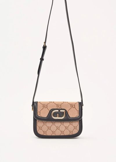 Women's black jacquard crossbody bag GAUDI (SKU) 12704
