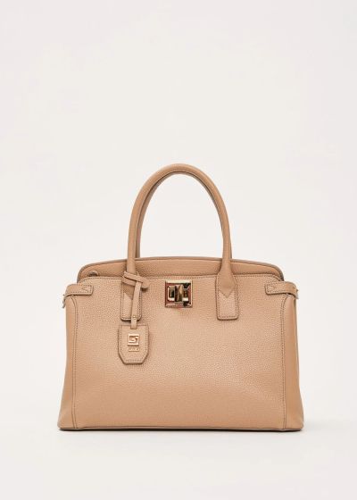 Ladies' elegant brown bag - modern design GAUDI (SKU) 12710