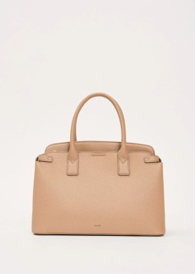 Ladies' elegant brown bag - modern design GAUDI (SKU) 12710