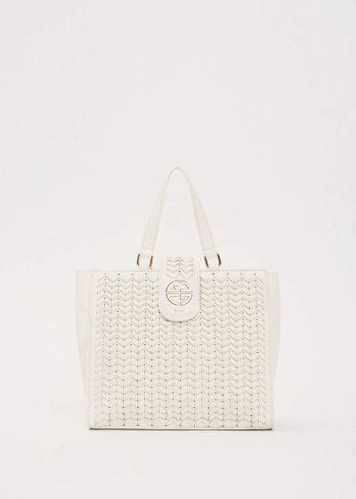 Women's handbag in white - the perfect choice for every summer day GAUDI (SKU) 12860