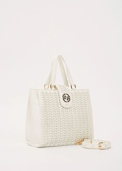 Women's handbag in white - the perfect choice for every summer day GAUDI (SKU) 12860