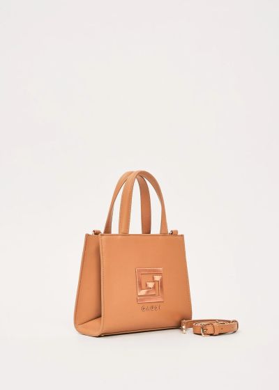 Elegant mini bag with logo in brown - for stylish everyday life GAUDI (SKU) 12731