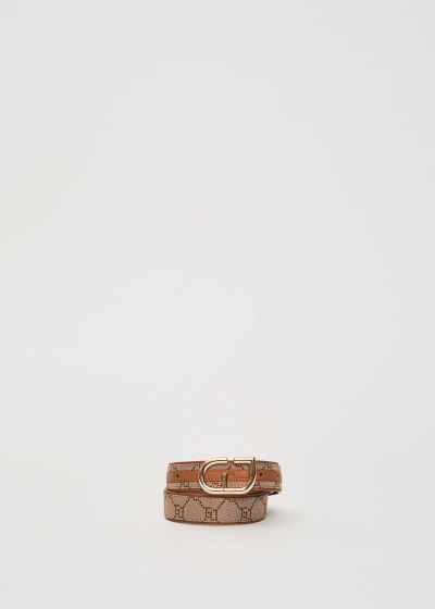 Дамски бежов жакардов колан GAUDI (SKU) 12706