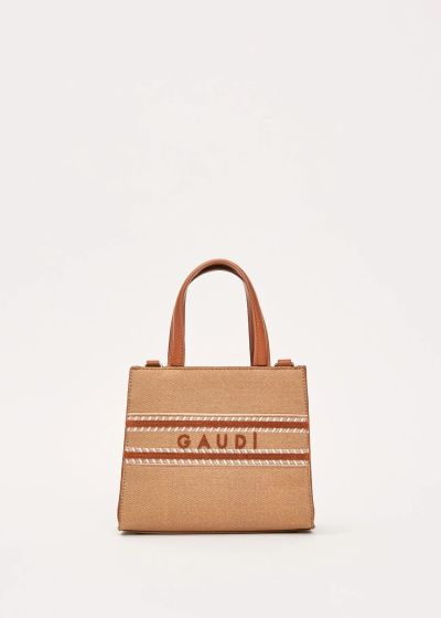 Дамска чанта с релефно лого - минималистична елегантност GAUDI (SKU) 12741