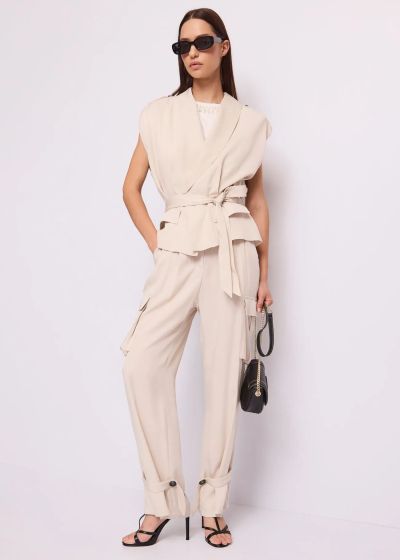 Women's Elegant Cargo Pants – Comfort and Modern Look GAUDI (SKU) 611FD25006
