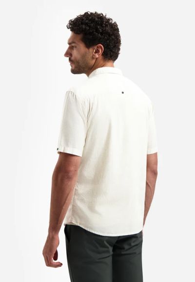 Men's short-sleeved shirt: lyocell and linen - breathable, stylish, comfortable for summer NO EXCESS (SKU) 31440353