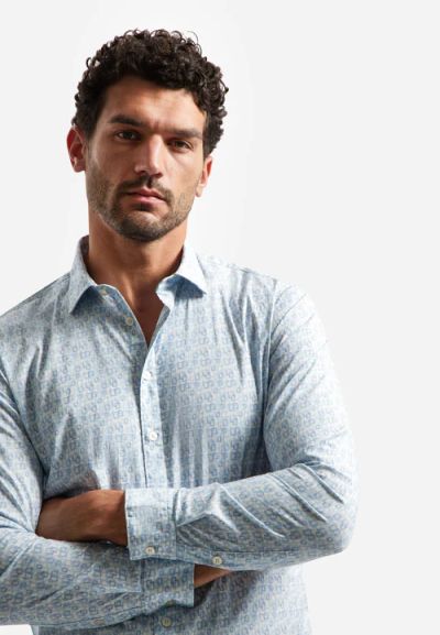 High-quality men's elastic stylish shirt for a modern and comfortable style NO EXCESS (SKU) 31450238
