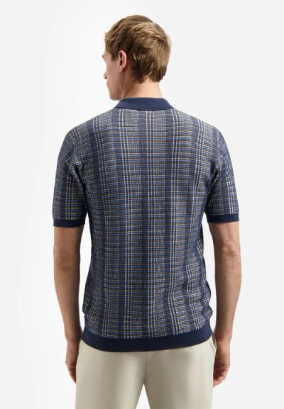 Men's cotton polo shirt with short sleeves, fine knit, for excellent comfort NO EXCESS (SKU) 31240257