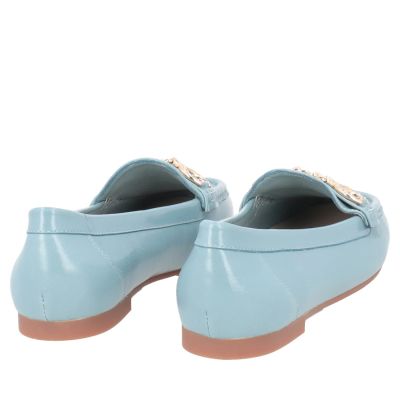 Дамска синя кожена мокасина от естествена кожа - удобство!!!TOSCA BLU (SKU)2612S120