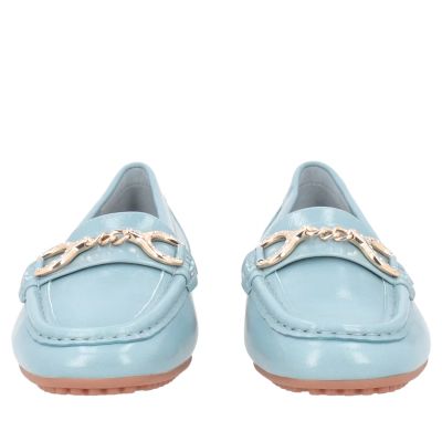 Дамска синя кожена мокасина от естествена кожа - удобство!!!TOSCA BLU (SKU)2612S120