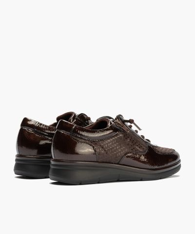 Women's casual comfortable dark brown shoes - style and comfort for every day PITILLOS (SKU)11501.