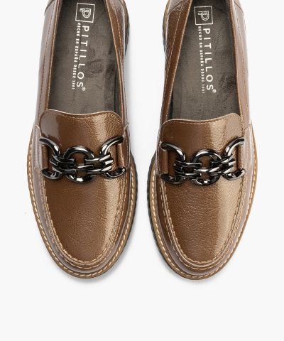 Women's Loafer Light Brown - Luxurious, Comfortable and Timeless Classic Design!PITILLOS (SKU)11550