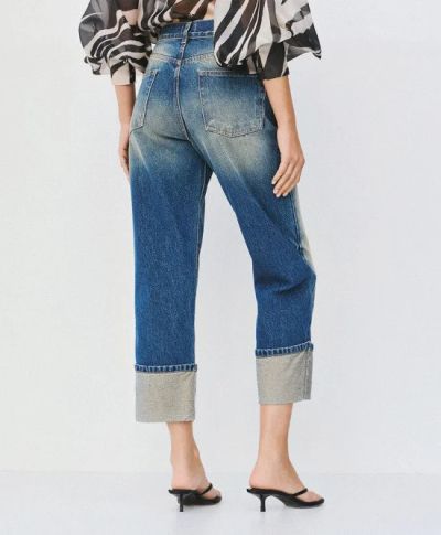 Women's straight leg jeans, high waist - Classic and comfortable ACCESS FASHION (SKU)64-5303
