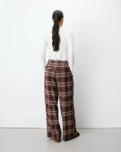 Women's elegant plaid pants for office and everyday wear GRACE&MILA (SKU)13036