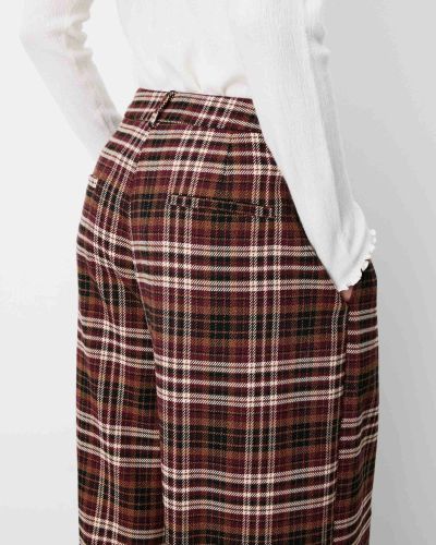 Women's elegant plaid pants for office and everyday wear GRACE&MILA (SKU)13036