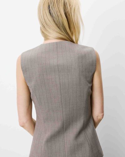 Women's elegant fitted vest Aristide striped - Perfect choice for a stylish lady GRACE&MILA (SKU) 111018