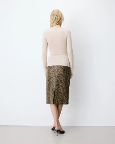 Women's Asymmetrical Fitted Blouse with Long Sleeves - Style and Comfort GRACE&MILA (SKU) 17089