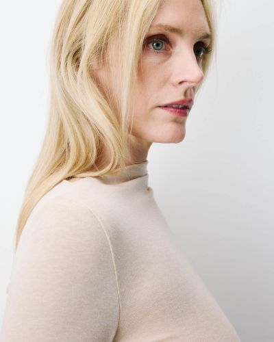 Women's Asymmetrical Fitted Blouse with Long Sleeves - Style and Comfort GRACE&MILA (SKU) 17089
