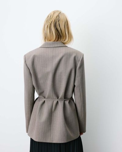 Women's Acario jacket with belt – elegant, stylish and modern for spring/autumn GRACE&MILA (SKU) 111011