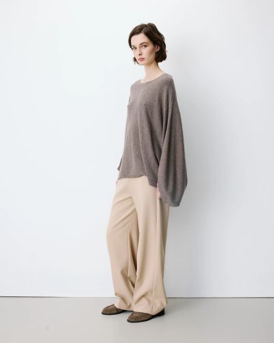Women's Poncho Sweater: Wool and Cashmere – Luxury, Warmth and Elegance GRACE&MILA (SKU) 17095