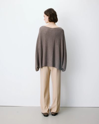 Women's Poncho Sweater: Wool and Cashmere – Luxury, Warmth and Elegance GRACE&MILA (SKU) 17095