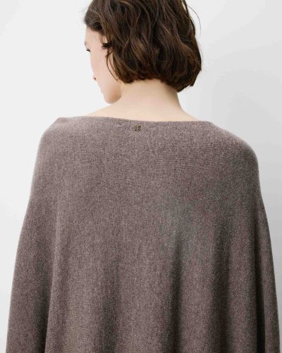 Women's Poncho Sweater: Wool and Cashmere – Luxury, Warmth and Elegance GRACE&MILA (SKU) 17095