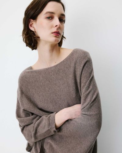 Women's Poncho Sweater: Wool and Cashmere – Luxury, Warmth and Elegance GRACE&MILA (SKU) 17095