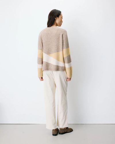 Women's sweater Sable made of acrylic and wool - warm, soft, comfortable and fashionable GRACE&MILA (SKU) 17042