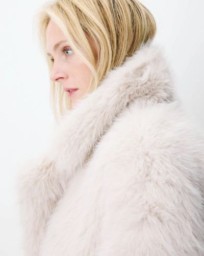 Women's long fur coat - elegant, warm and stylish for the cold winter GARACE&MILA (SKU) 19018