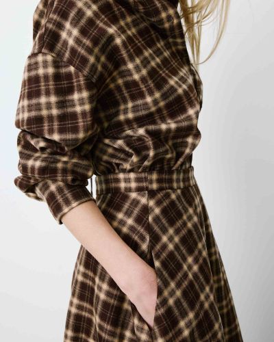 Women's Adonia plaid skirt, high waist - always elegant and modern look GRACE&MILA (SKU0 13022