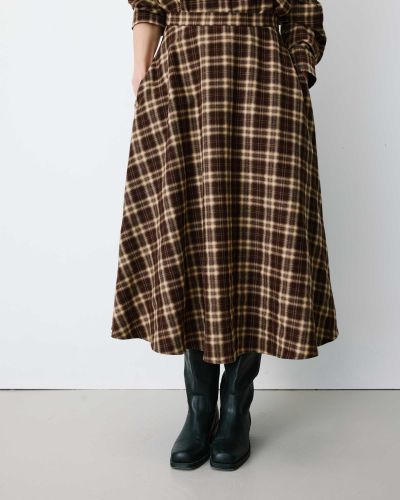 Women's Adonia plaid skirt, high waist - always elegant and modern look GRACE&MILA (SKU0 13022