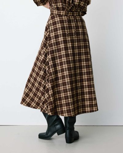 Women's Adonia plaid skirt, high waist - always elegant and modern look GRACE&MILA (SKU0 13022