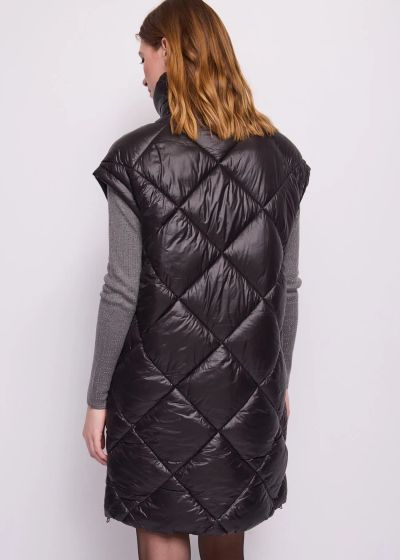 Women's black quilted vest – everyday comfort and style GAUDI (SKU) 621BD35004