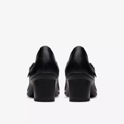 Дамски Обувки Среден Ток Черни с Кайшка – Стил и Комфорт за Всеки Ден!!!CLARKS (SKU)26182996