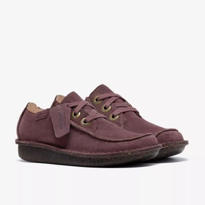 CLARKS Дамски Класически Обувки Лилави – Елегантен Комфорт за всеки ден!CLARKS (SKU)26329385
