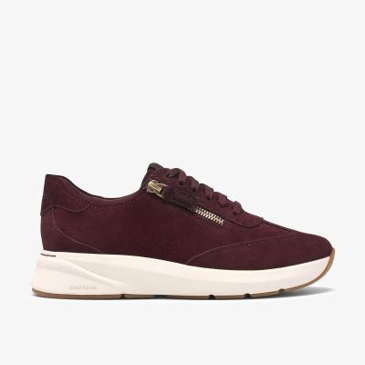 Дамски олекотени спортни маратонки бордо - комфорт и стил за всеки ден!CLARKS (SKU)26327889